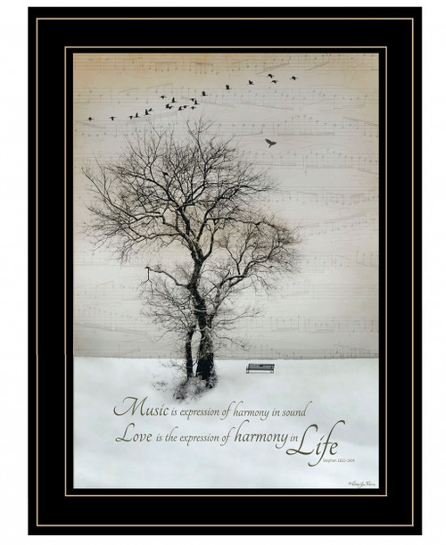 Harmony 2 Black Framed Print Kitchen Wall Art