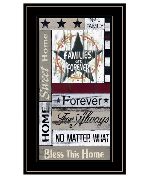 Families are Forever 4 Black Framed Print Wall Art