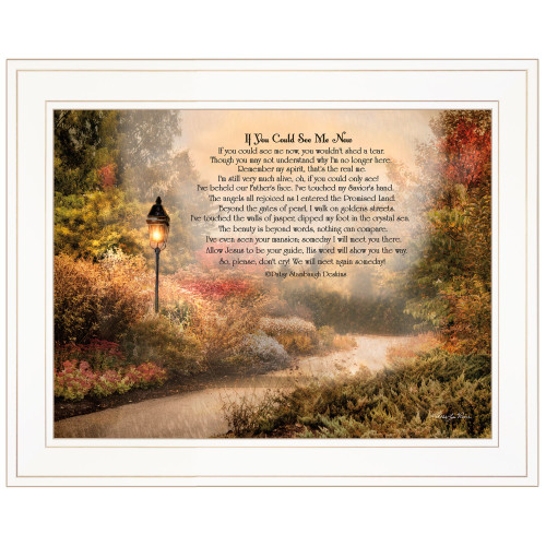 Homeroots Home Decor If You Could See Me Now 4 White Framed Print Wall Art, White, 15 Inch Height