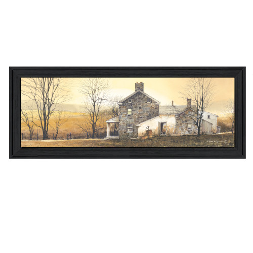 Homeroots Home Decor A New Day 2 Black Framed Print Wall Art, Black, 9 x 21 Inches