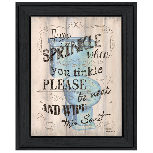 Bathroom Humor 6 Black Framed Print Bathroom Wall Art