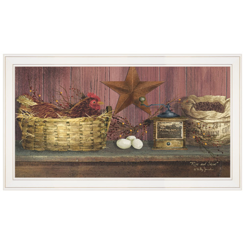 Rise and Shine 11 White Framed Print Wall Art