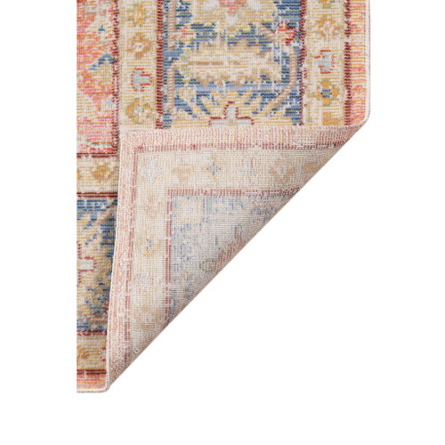 Homeroots Home Decor 9' x 13' Coral Floral Power Loom Area Rug