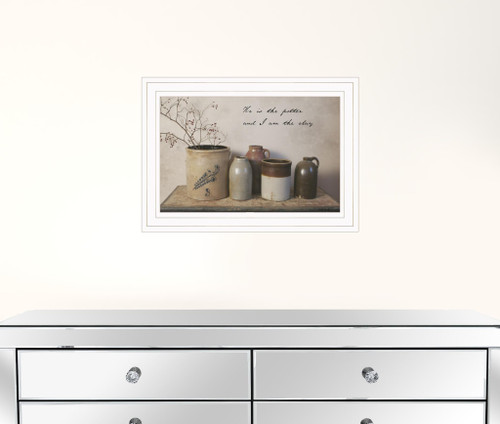 He is the Potter 1 White Framed Print Wall Art