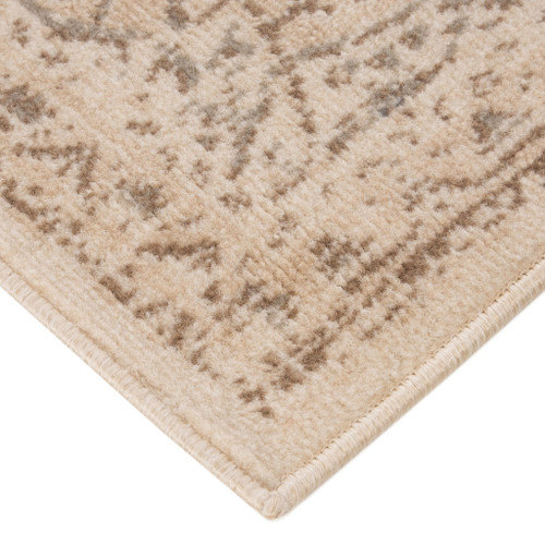 Homeroots Home Decor 9' x 12' Cream Medallion Power Loom Area Rug