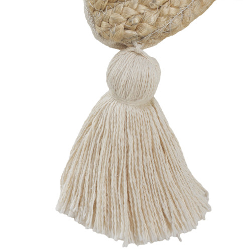 Homeroots Home Decor 20 X 20 Inches Tan and Beige Jute Zippered Pillow