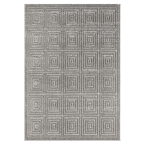 8' X 10' Gray Geometric Area Rug