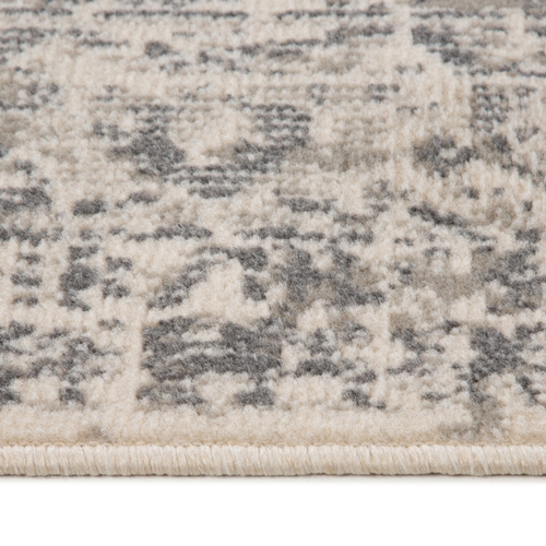 8' X 10' Gray And Ivory Medallion Area Rug