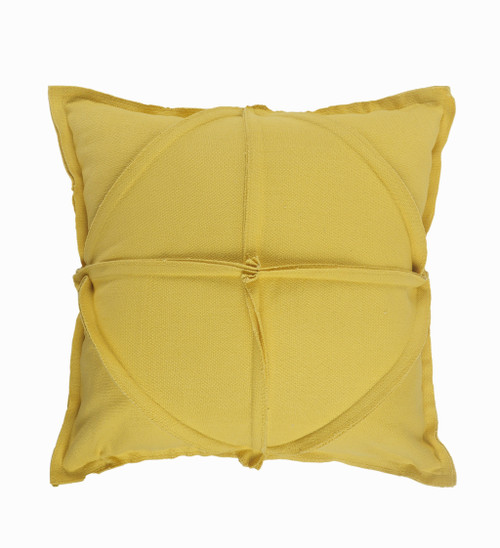 Homeroots Home Decor 20 X 20 Inches Lemon Cotton Zippered Pillow