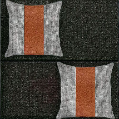 Homeroots Home Decor Set Of Two 18 x 18 Inches Grey And Brown Polyester Geometric Zippered Pillow