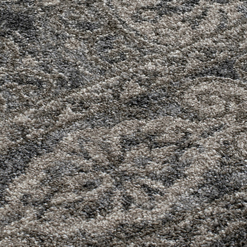 2' X 3' Charcoal and Gray Medallion Power Loom Area Rug Polypropylene