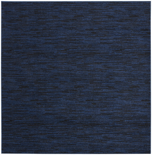Homeroots Home Decor 7 X 7 Inches Midnight Blue Square Non Skid Indoor Outdoor Area Rug