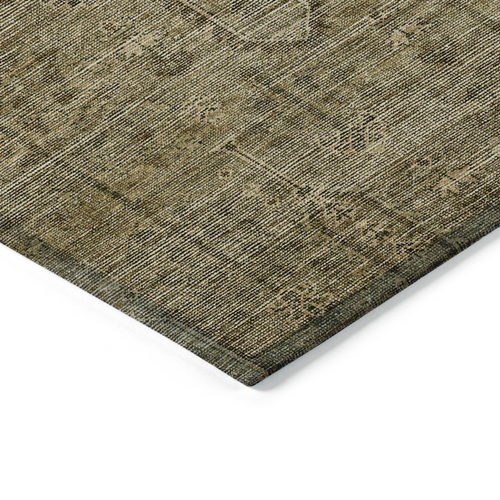 8' X 10' Brown And Beige Southwestern Washable Indoor Outdoor Area Rug