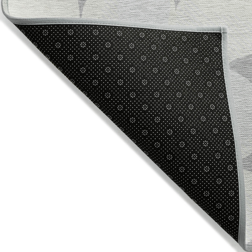8' X 10' Gray And Beige Abstract Washable Indoor Outdoor Area Rug