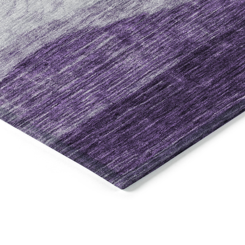 8' X 10' Lavender And Purple Abstract Washable Indoor Outdoor Area Rug