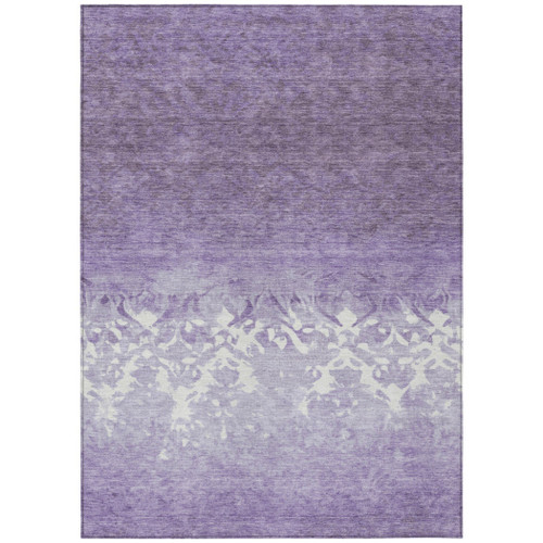 Damask Washable Indoor Outdoor Area Rug