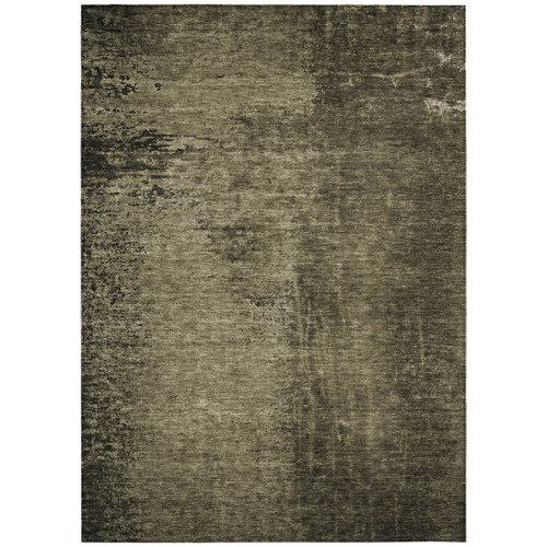10' X 14' Gray Abstract Washable Non Skid Indoor Outdoor Area Rug