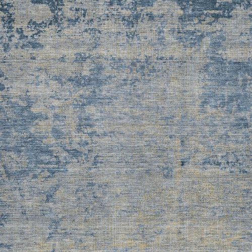 10' X 14' Navy Blue And Beige Abstract Washable Indoor Outdoor Area Rug - Navy Blue, Beige