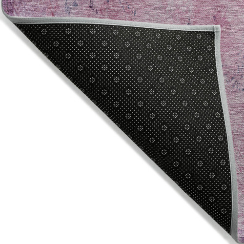 8' X 10' Blush And Mint Green Abstract Washable Indoor Outdoor Area Rug