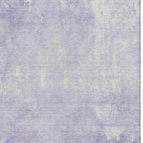 8' X 10' Lavender And Ivory Abstract Washable Indoor Outdoor Area Rug - Lavender, Ivory