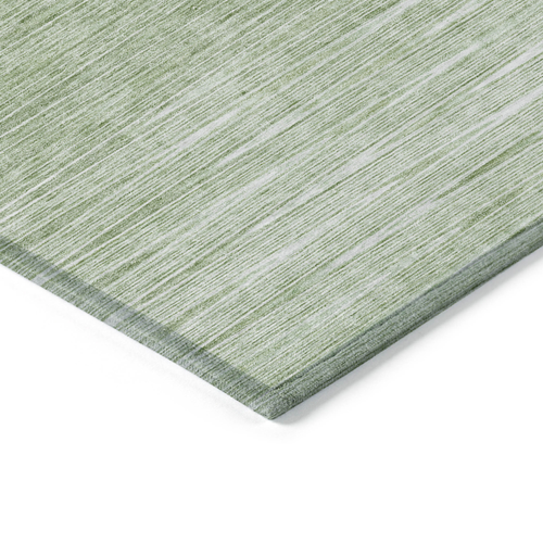 8' X 10' Artichoke Green And Green Abstract Washable Indoor Outdoor Area Rug