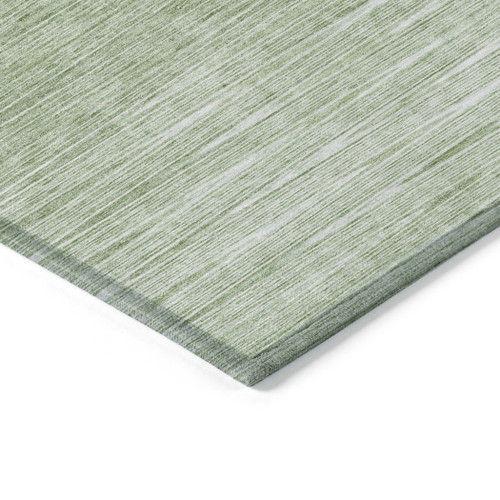 8' X 10' Artichoke Green And Green Abstract Washable Indoor Outdoor Area Rug