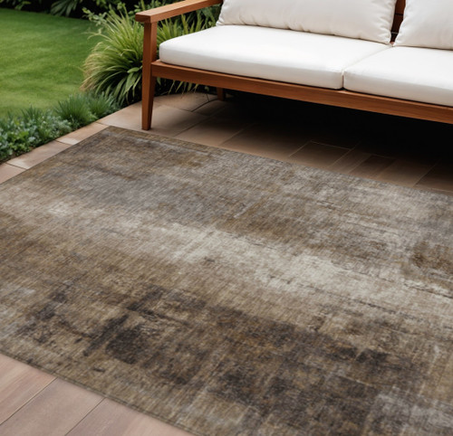 Abstract Washable Indoor Outdoor Area Rug