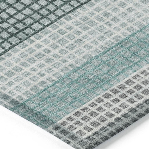 Striped Washable Indoor Outdoor Area Rug
