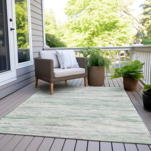 Abstract Washable Indoor Outdoor Area Rug