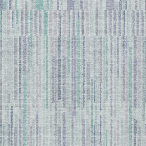 10' X 14' Mint Green And Ivory Striped Washable Indoor Outdoor Area Rug - Mint Green, Ivory
