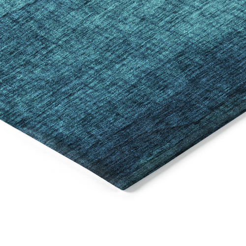 8' X 10' Teal Blue And Green Abstract Washable Indoor Outdoor Area Rug