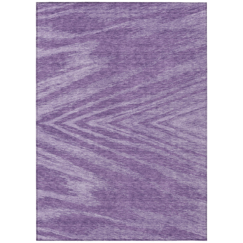 9' X 12' Purple And Ivory Abstract Washable Indoor Outdoor Area Rug
