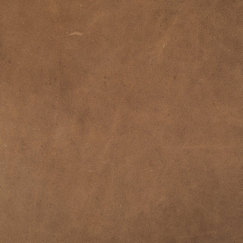 36" Brown Faux Leather Cube Ottoman