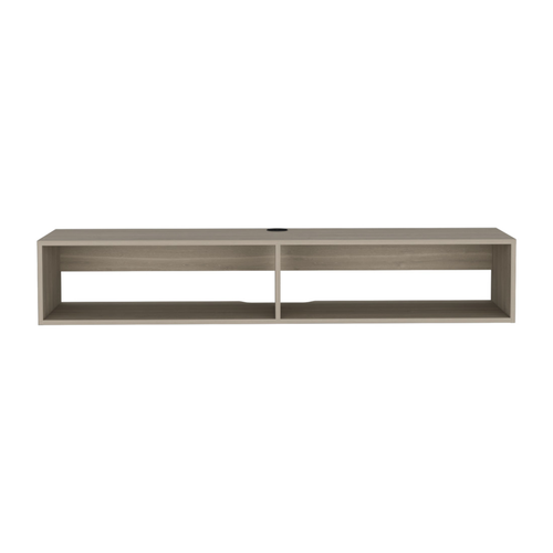 59" Beige Floating Mount TV Stand