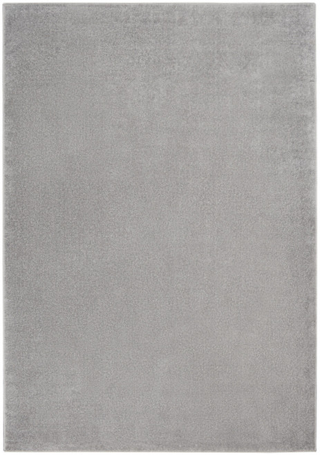 6' X 9' Silver Grey Indoor Outdoor Area Rug
