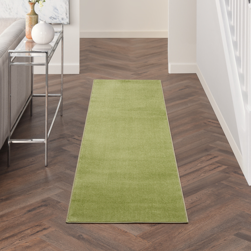 8' Green Indoor Outdoor Runner Rug