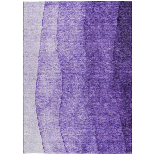 8' X 10' Purple Lilac And Lavender Ombre Washable Indoor Outdoor Area Rug
