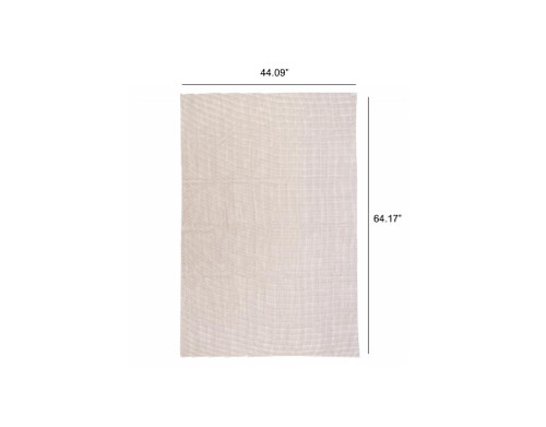 Homeroots Outdoors Brown Non Slip Outdoor Rug Pad, Brown, 4 x 5 Inch