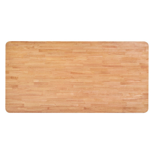 79" Natural Solid Wood Dining Table
