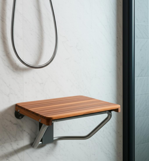 Teak Rectangular Shower Bench
