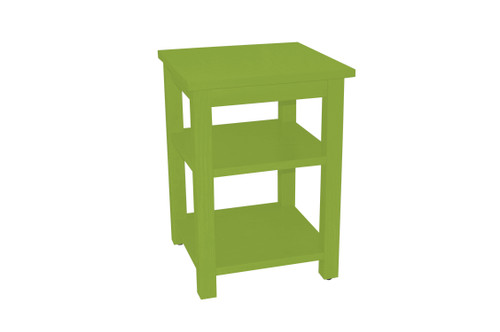 28" Green Solid Wood Nightstand