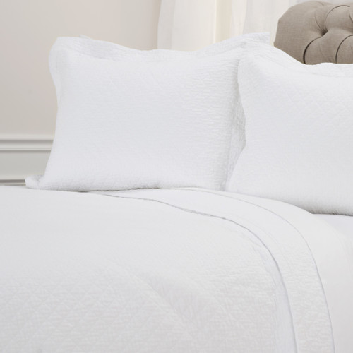 White Checkered King Quilt