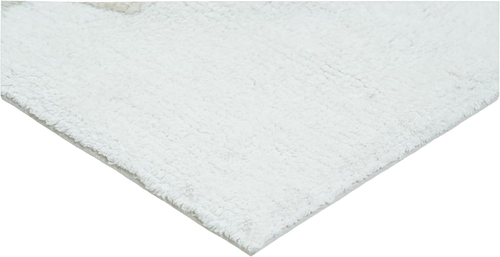 32" Pink And White Cotton Flamingo Bath Rug