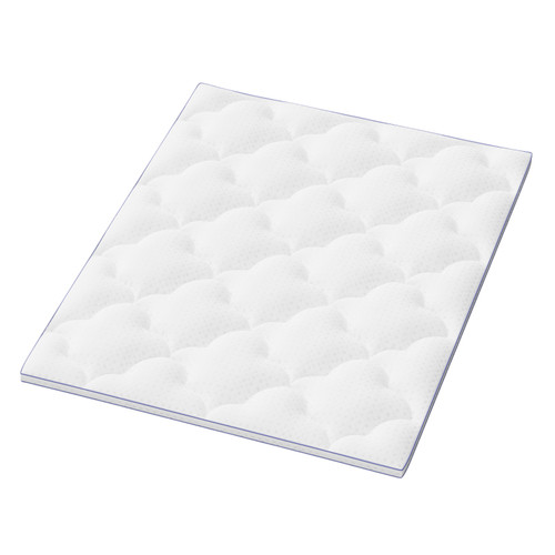 2" White Cotton Extra-long Twin Mattress Topper