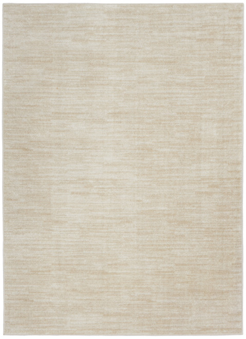 Homeroots Home Decor 5 X 7 Inches Ivory and Beige Non Skid Indoor Outdoor Area Rug
