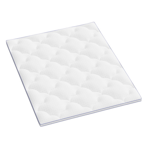2" White Cotton King Mattress Topper