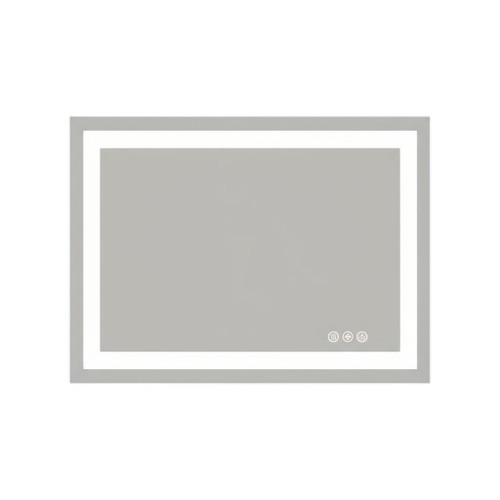 28" Clear Lighted Frameless Bathroom Vanity Mirror