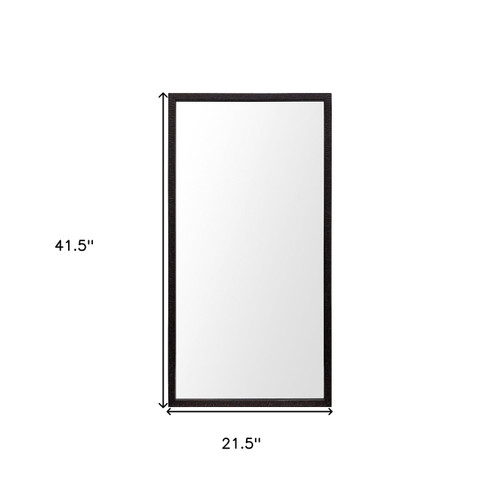 42" Black Framed Bathroom Vanity Mirror Glass Decor