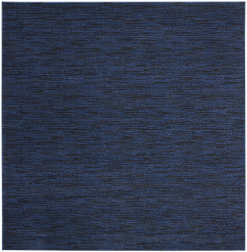 9' X 9' Midnight Blue Square Non Skid Indoor Outdoor Area Rug
