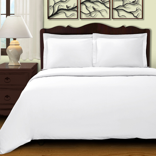 White Queen Cotton Washable Duvet Cover Set